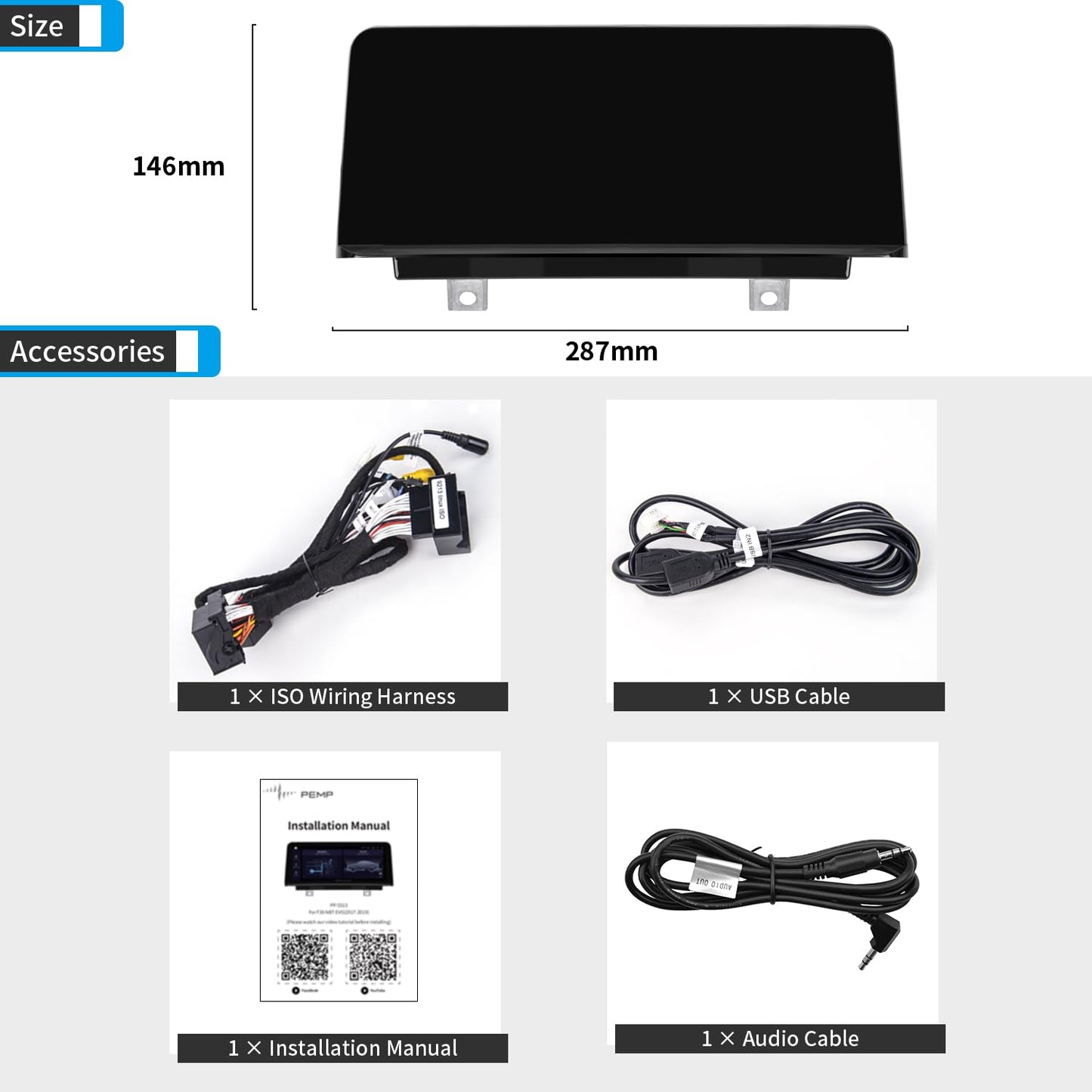 PEMP BMW Linux screen, CarPlay/Android Auto, touchscreen upgrade