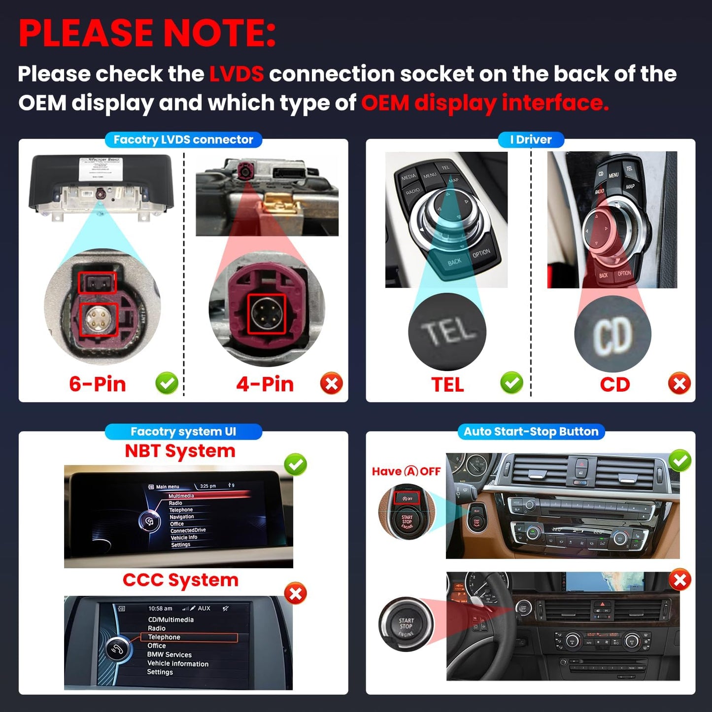 10.25" BMW Android stereo, 8+128GB, GPS, CarPlay, backup camera