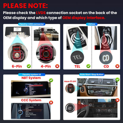 10.25" BMW Android stereo, 8+128GB, GPS, CarPlay, backup camera