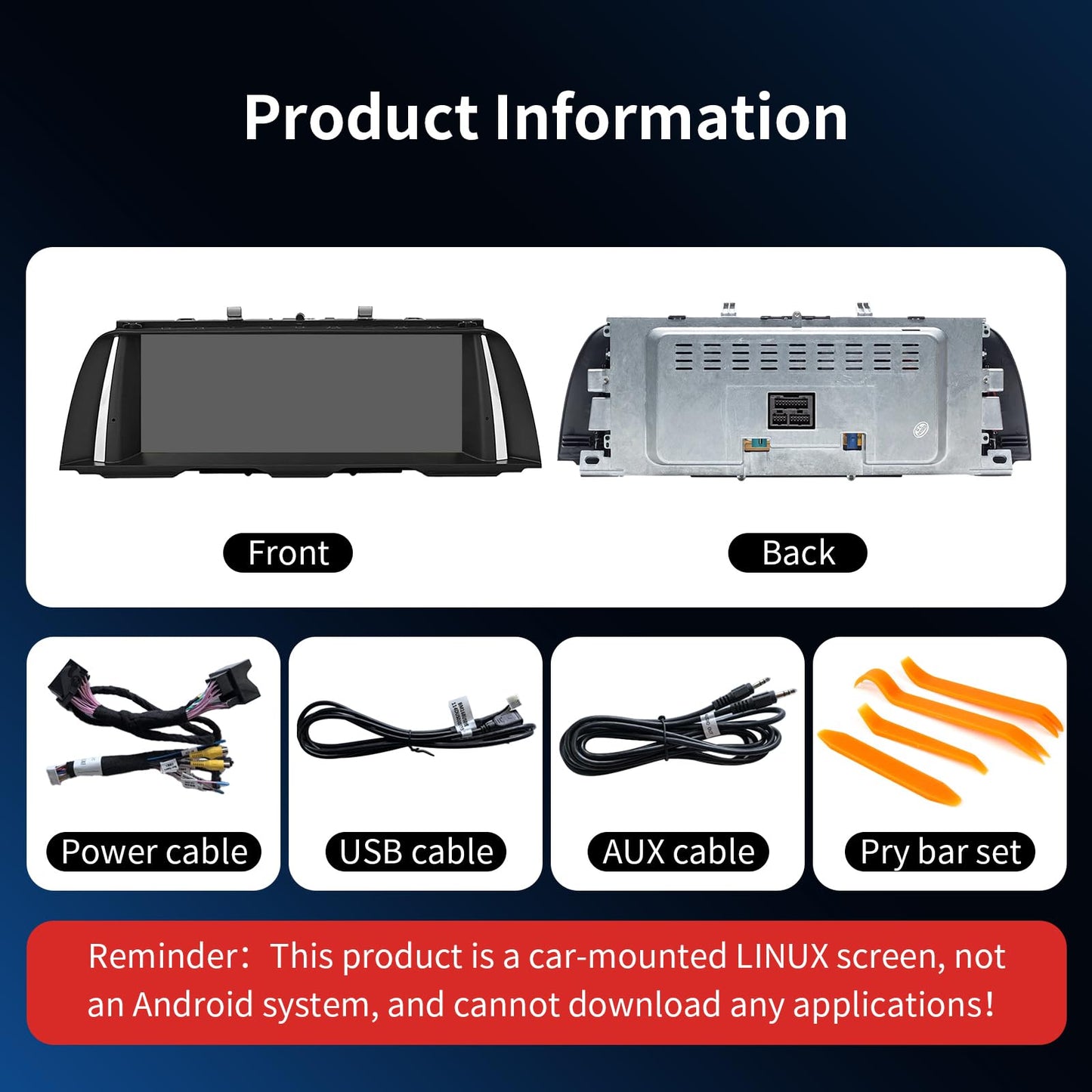 BARGGN 10.25" BMW screen, CarPlay/Android Auto, Bluetooth multimedia system