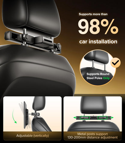 13.5" Android headrest monitor, 4K display, Netflix, HDMI, rear entertainment