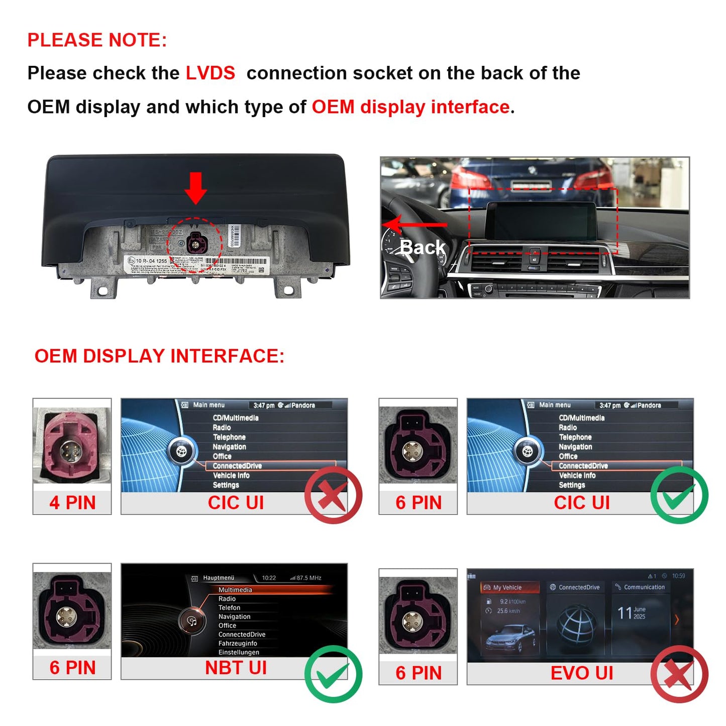 PEMP BMW Linux screen, CarPlay/Android Auto, touchscreen upgrade