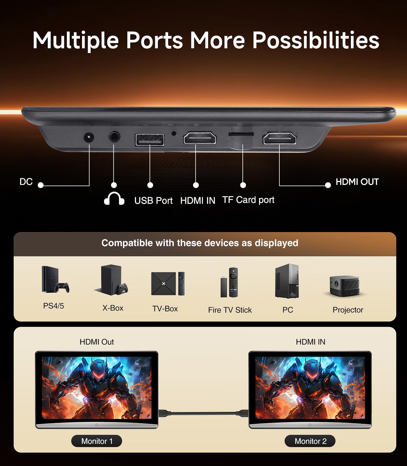 10.8" Android headrest monitor, 5G WiFi, Bluetooth, HDMI, rear screen