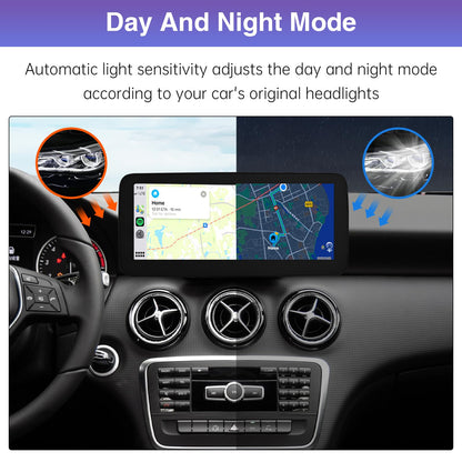 Road Top 10.25" Mercedes screen, CarPlay/Android Auto, touchscreen retrofit