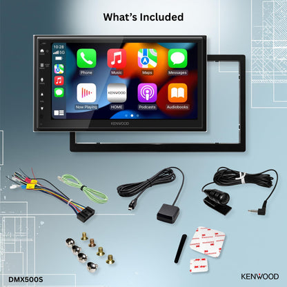 KENWOOD DMX500S 6.8" stereo, CarPlay/Android Auto, Bluetooth