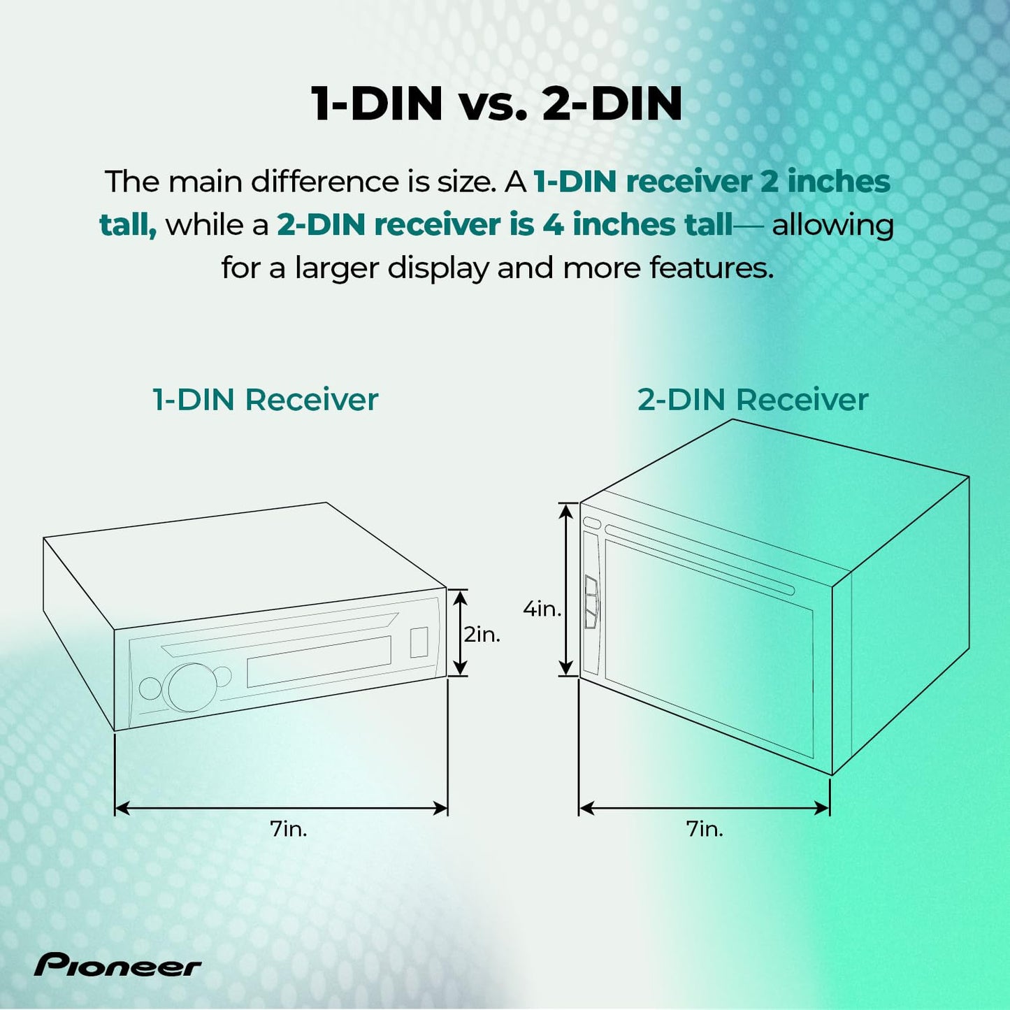 Pioneer DMH-WT3800NEX 9" display, wireless CarPlay/Android Auto, Bluetooth, Alexa