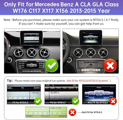 Road Top 10.25" Mercedes screen, CarPlay/Android Auto, touchscreen retrofit