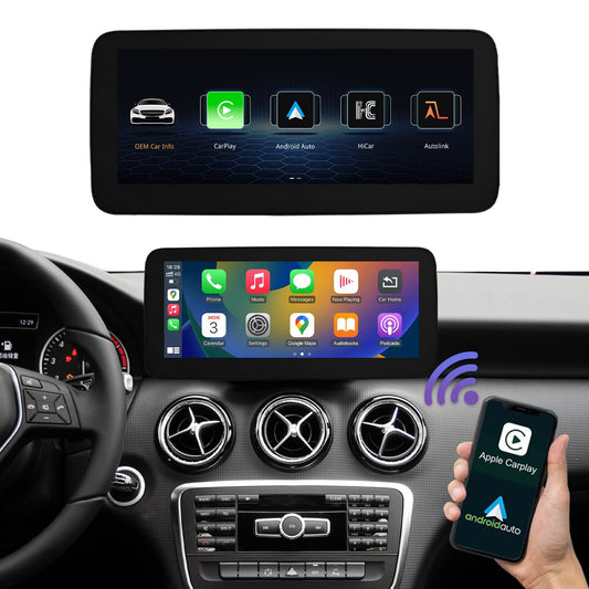 Road Top 10.25" Mercedes screen, CarPlay/Android Auto, touchscreen retrofit